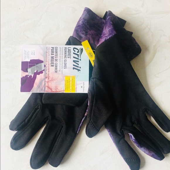 💜 NWT Ladies Medium Purple Running Gloves 💜 - Picture 4 of 7